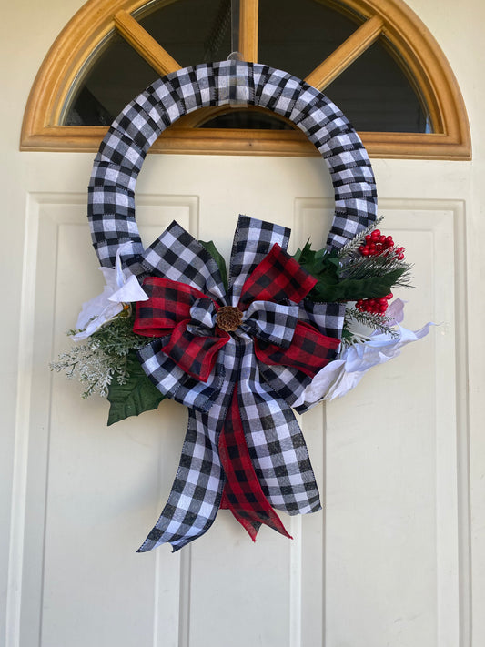 Buffalo Plaid Ribbon Wreath/ Holiday/ Christmas Classic Crafts By Asia