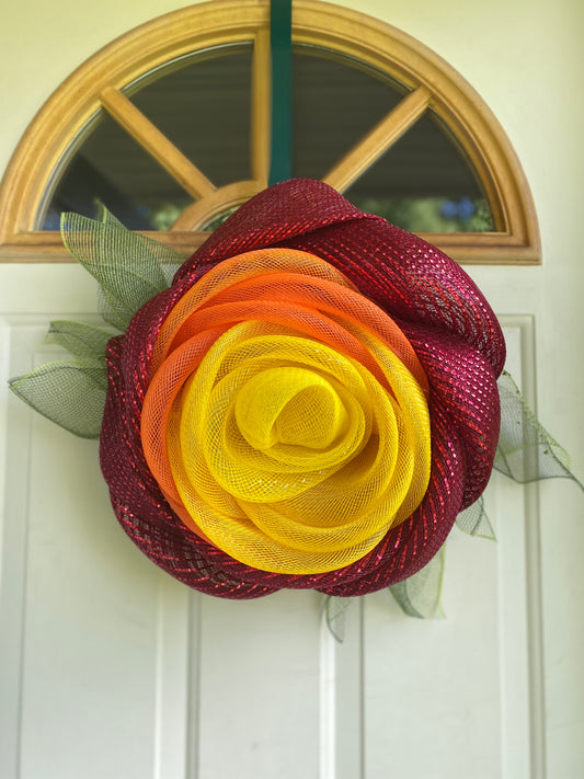 Sunset Rose Wreath Classic Crafts By Asia