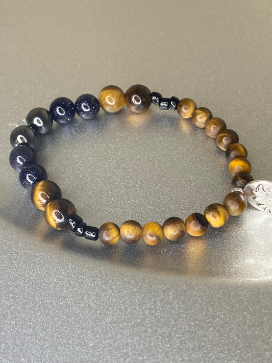 Tigers eye blue Goldstone hematite Classic Crafts By Asia