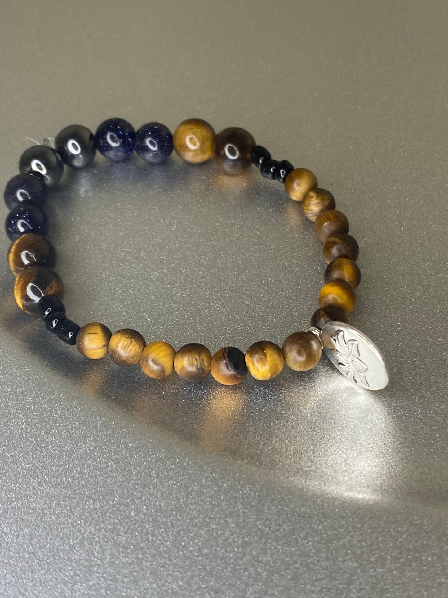 Tigers eye blue Goldstone hematite Classic Crafts By Asia